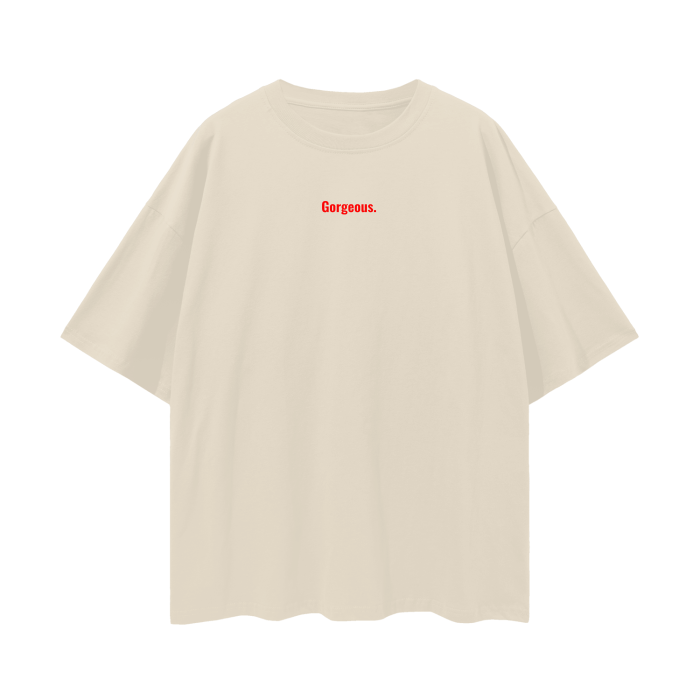 Oversize "Gorgeous." t-shirt