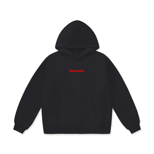 Oversize "Narcissistic." hoodie