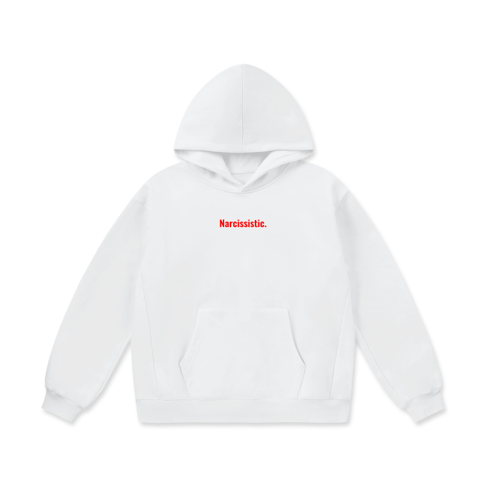 Oversize "Narcissistic." hoodie